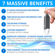 Load image into Gallery viewer, Cobra 128GB (1600 Hour) Voice Recorder & Clip-on Small Recording Device