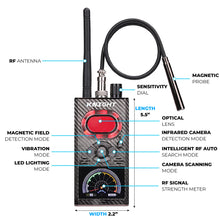 Load image into Gallery viewer, Knight KT8000 Premium Anti Spy Detector & Hidden Devices Detector