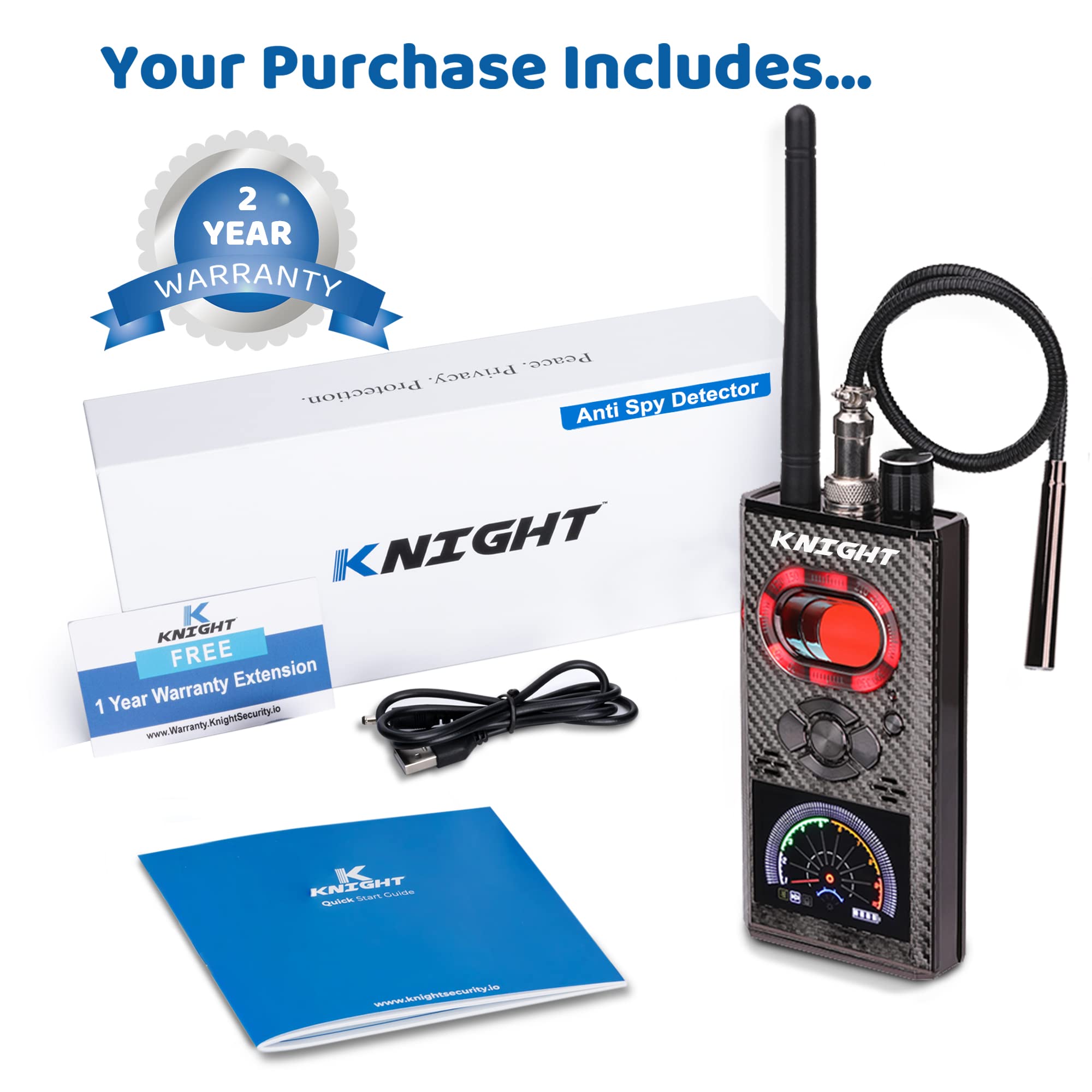 Knight KT8000 Premium Anti Spy Detector & Hidden Devices Detector ...