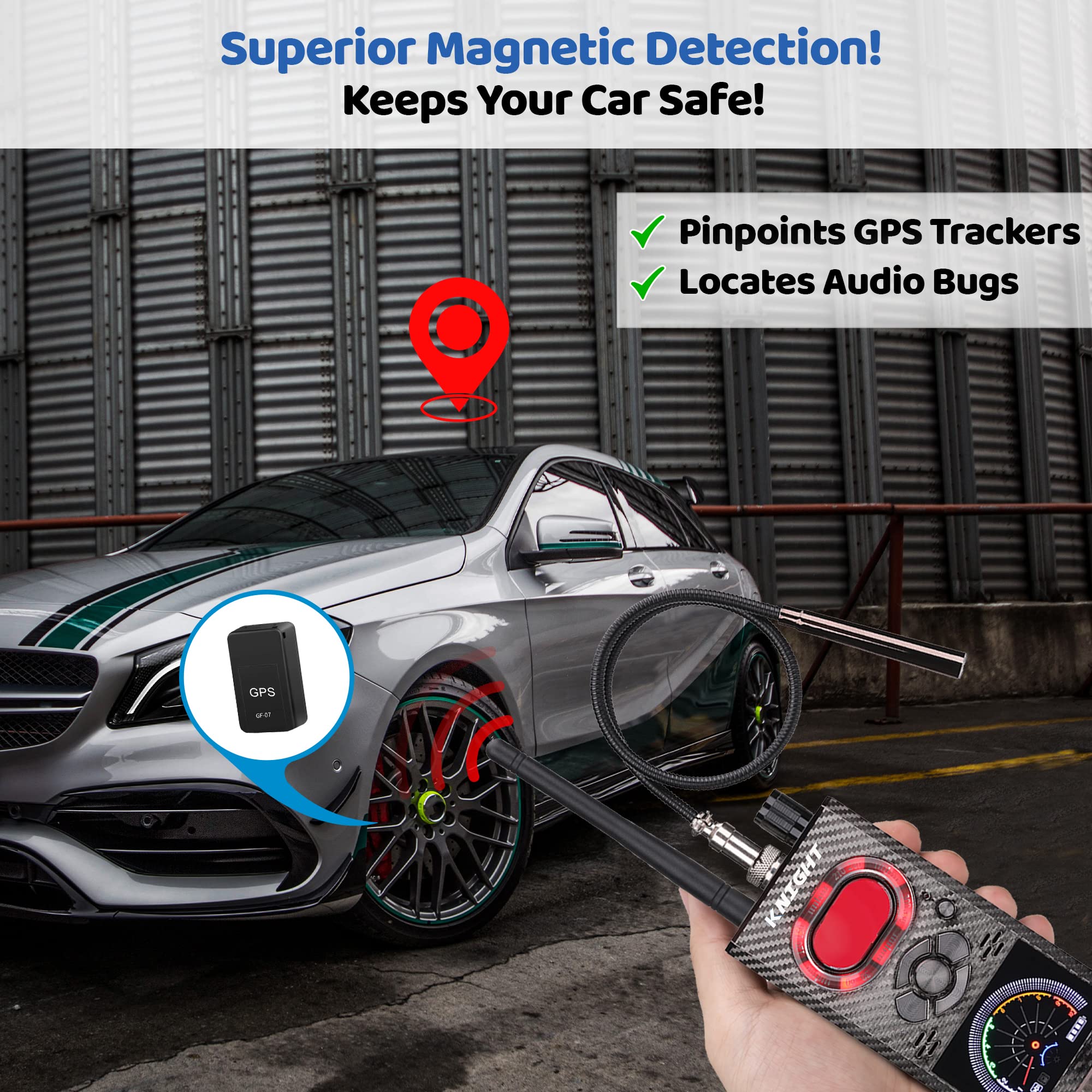 Knight KT8000 Premium Anti Spy Detector & Hidden Devices Detector ...
